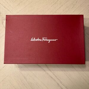 Salvatore Ferragamo Black Loafers on Red Box